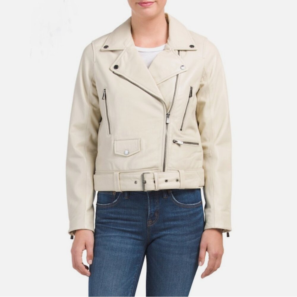 NWOT Bod & Christensen Leather Moto Jacket